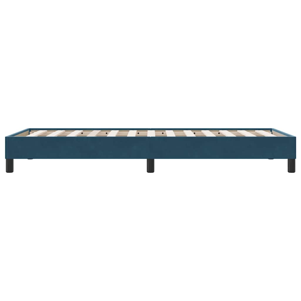 Box Spring krevet bez madraca tamnoplavi 100x210 cm samt