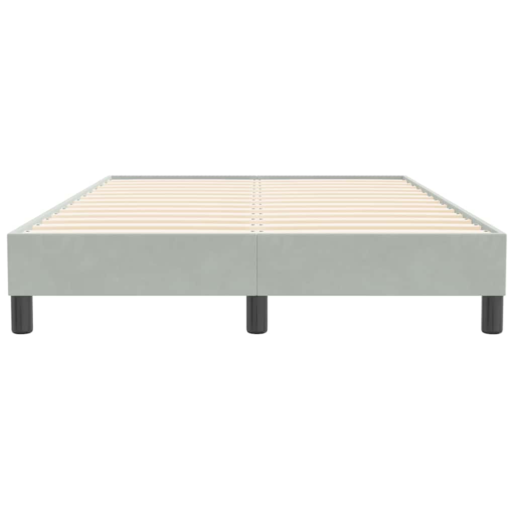 Box Spring krevet bez madraca svijetlo sivi 120x210 cm samt