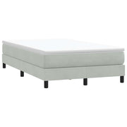 Box Spring krevet bez madraca svijetlo sivi 120x210 cm samt