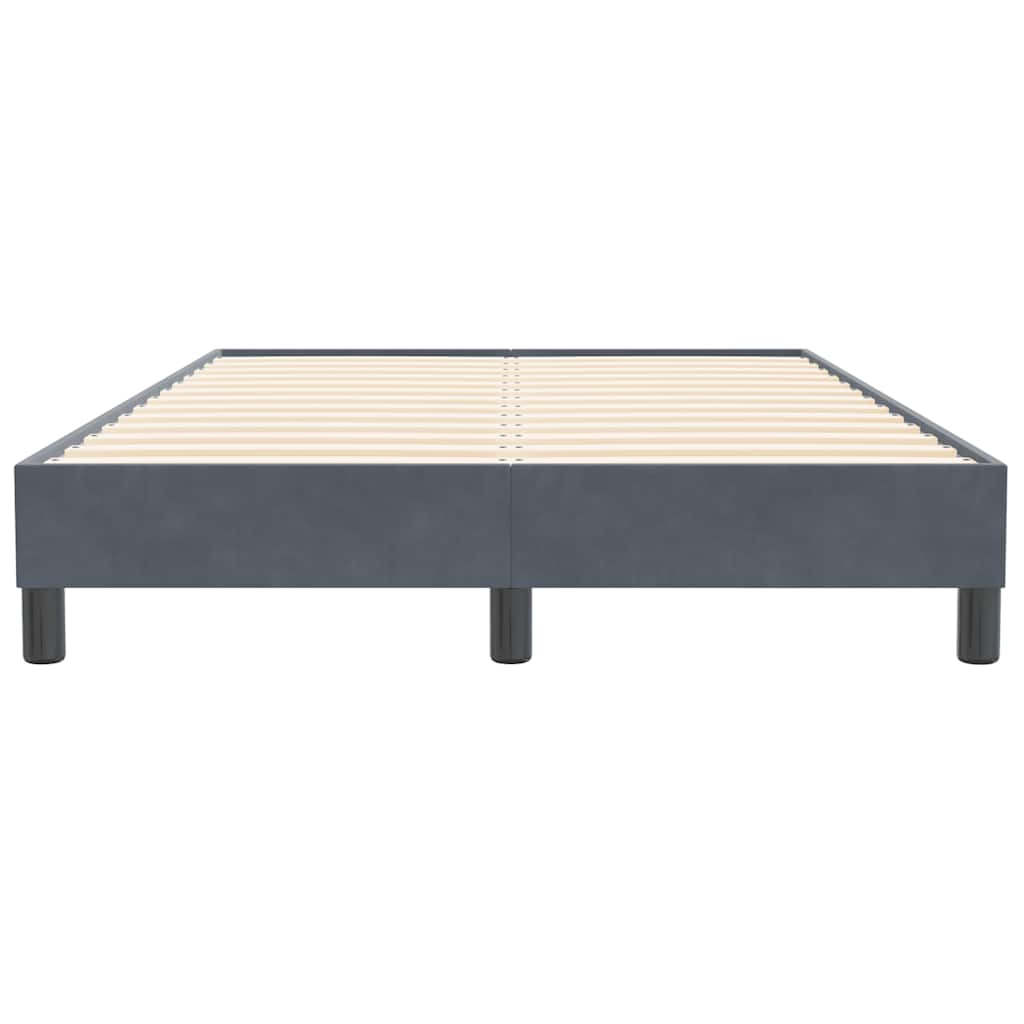 Box Spring krevet bez madraca tamno sivi 120x210 cm samt