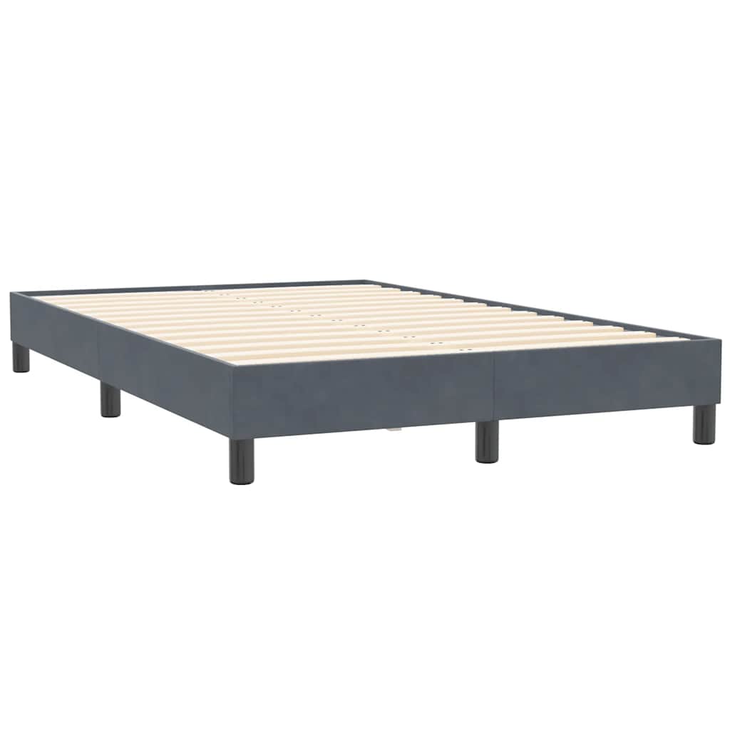 Box Spring krevet bez madraca tamno sivi 120x210 cm samt
