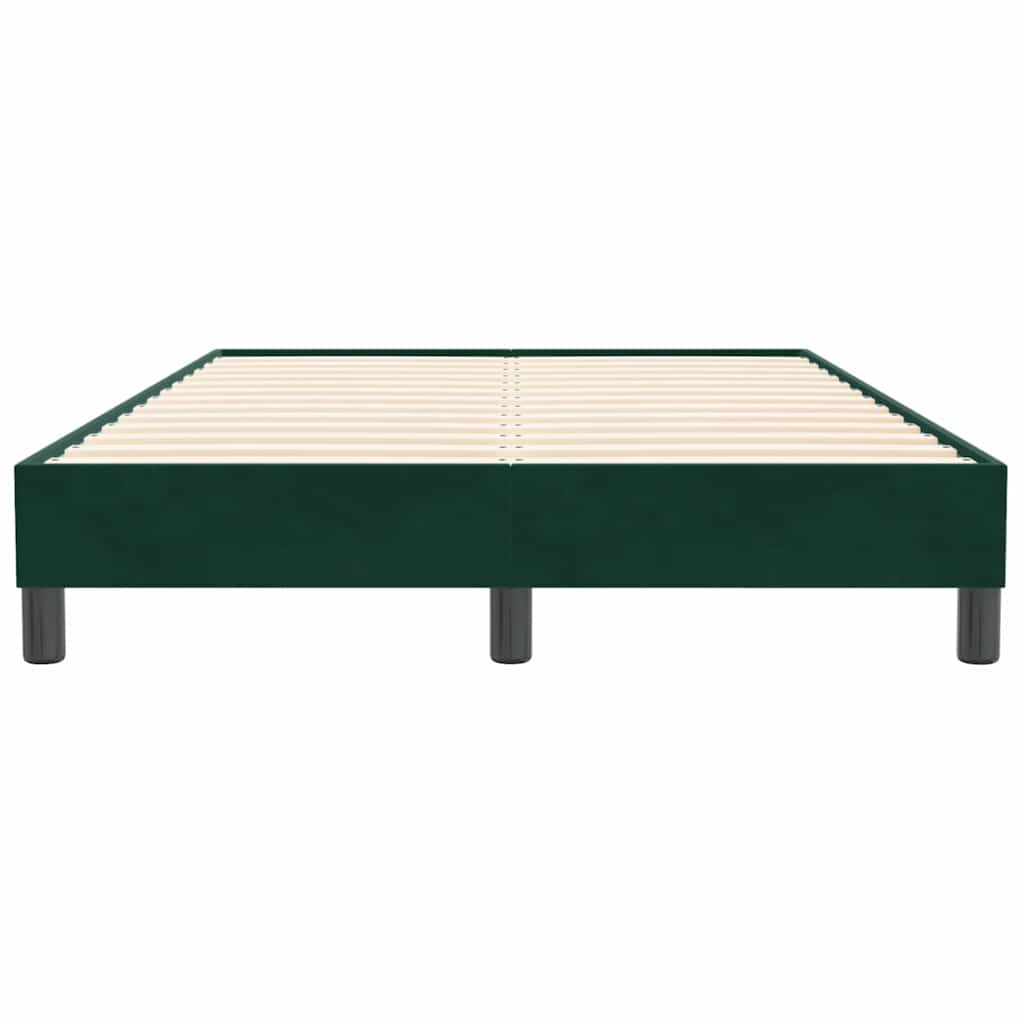 Box Spring krevet bez madraca tamnozeleni 120x210 cm samt