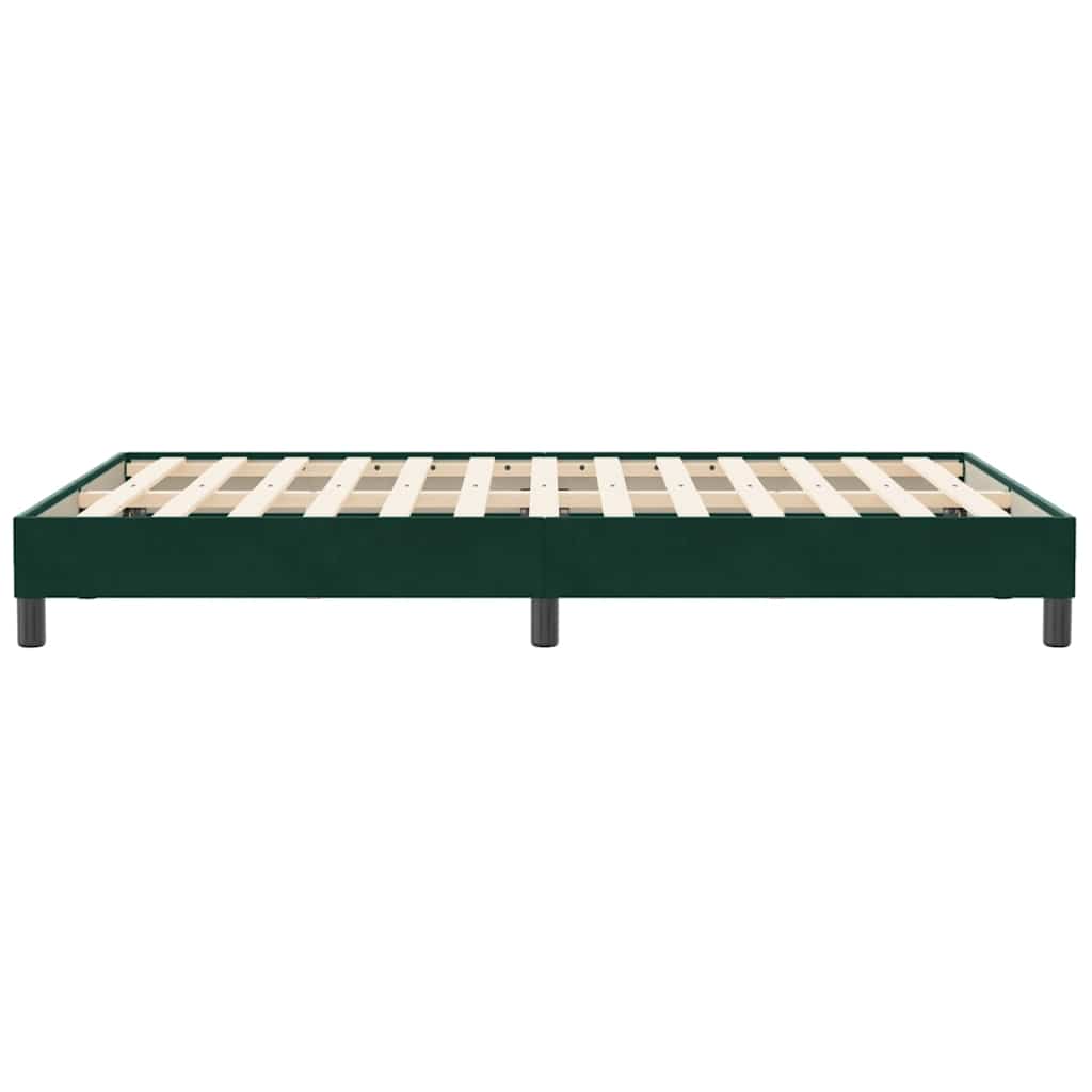 Box Spring krevet bez madraca tamnozeleni 120x210 cm samt