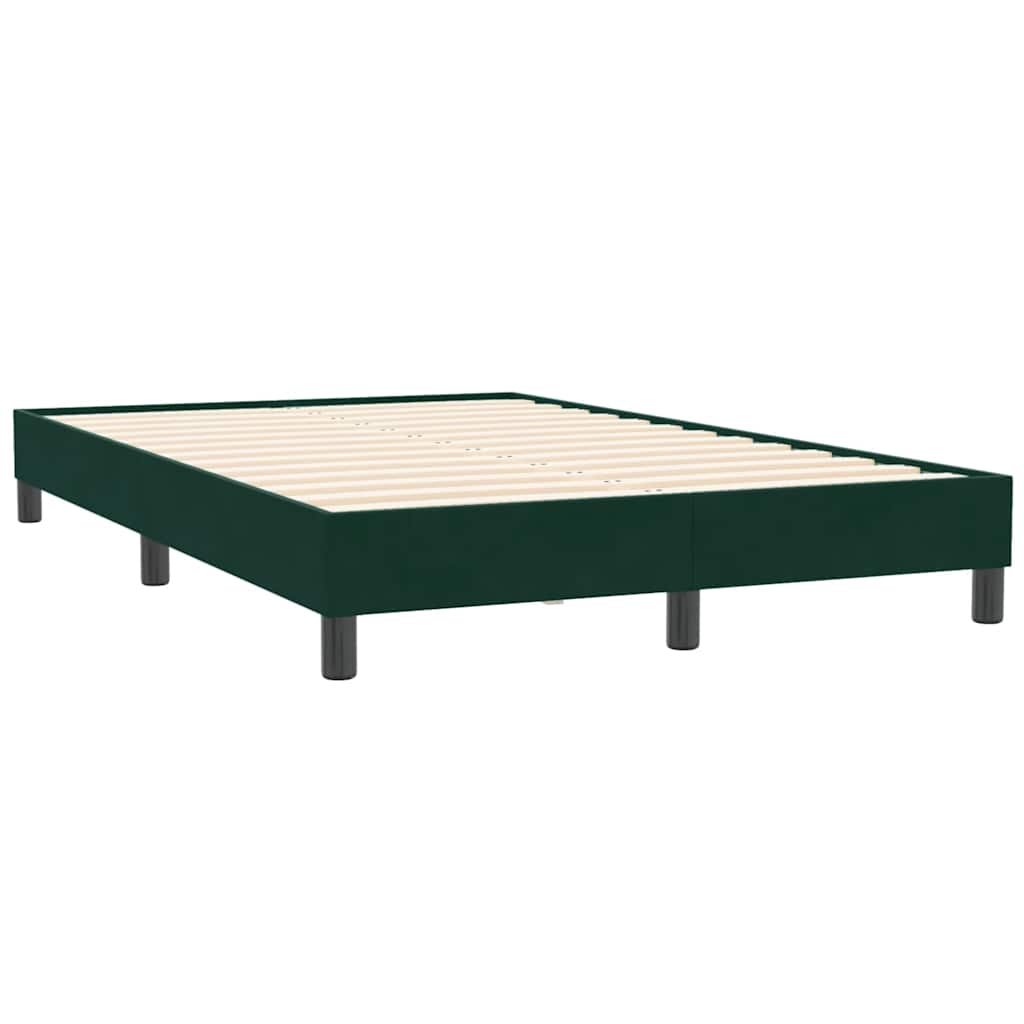 Box Spring krevet bez madraca tamnozeleni 120x210 cm samt