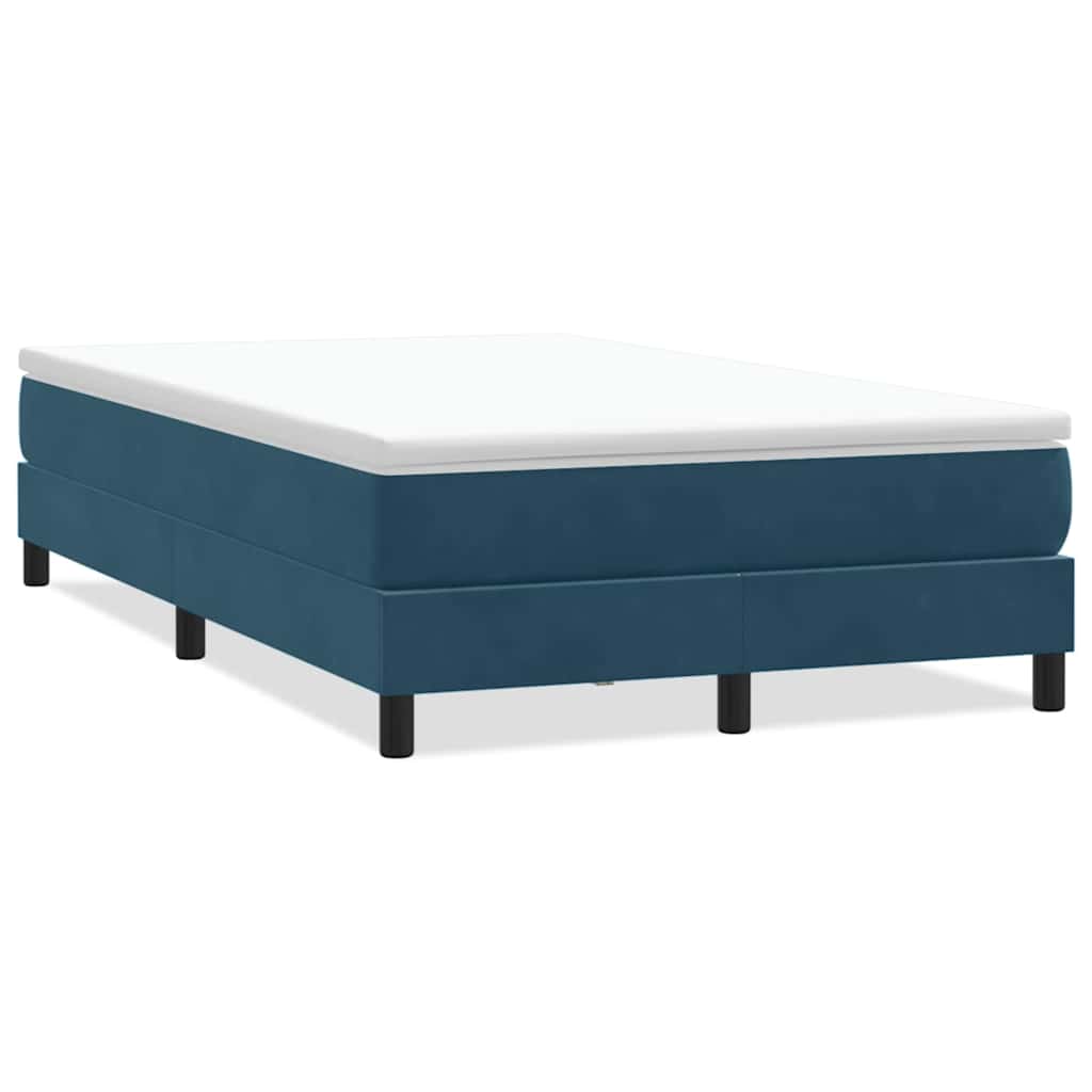 Box Spring krevet bez madraca tamnoplavi 120x210 cm samt