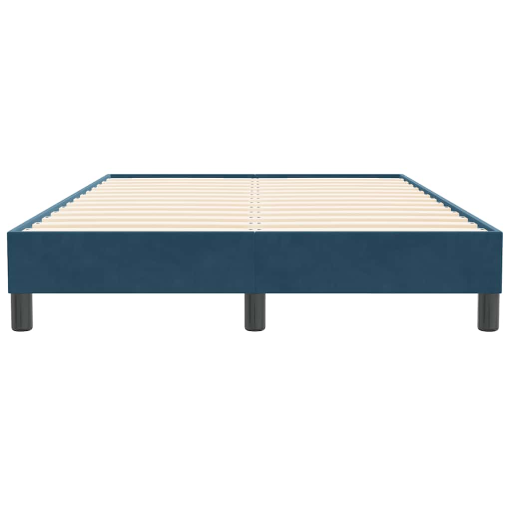 Box Spring krevet bez madraca tamnoplavi 120x210 cm samt