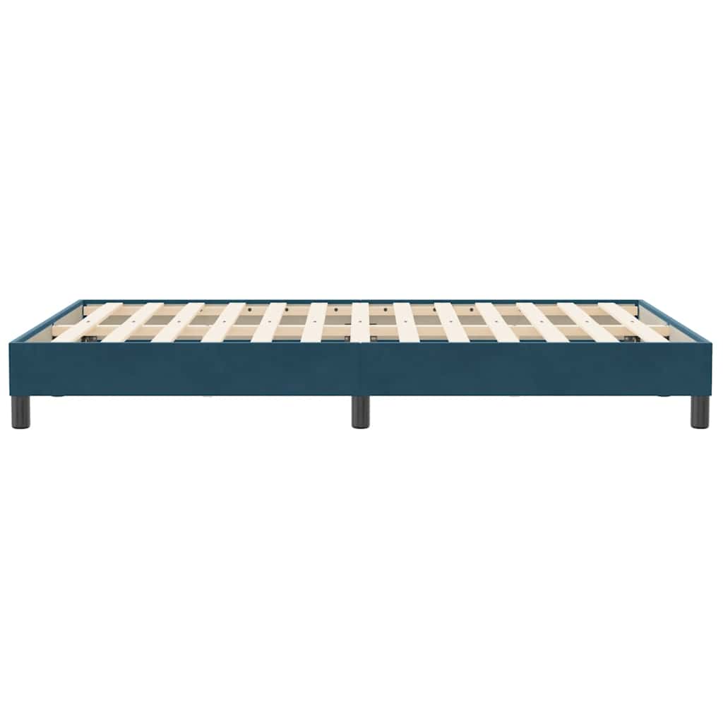 Box Spring krevet bez madraca tamnoplavi 120x210 cm samt