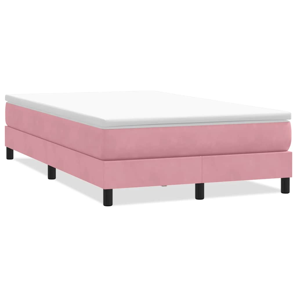 Box Spring krevet bez madraca ružičasti 120x210 cm samt