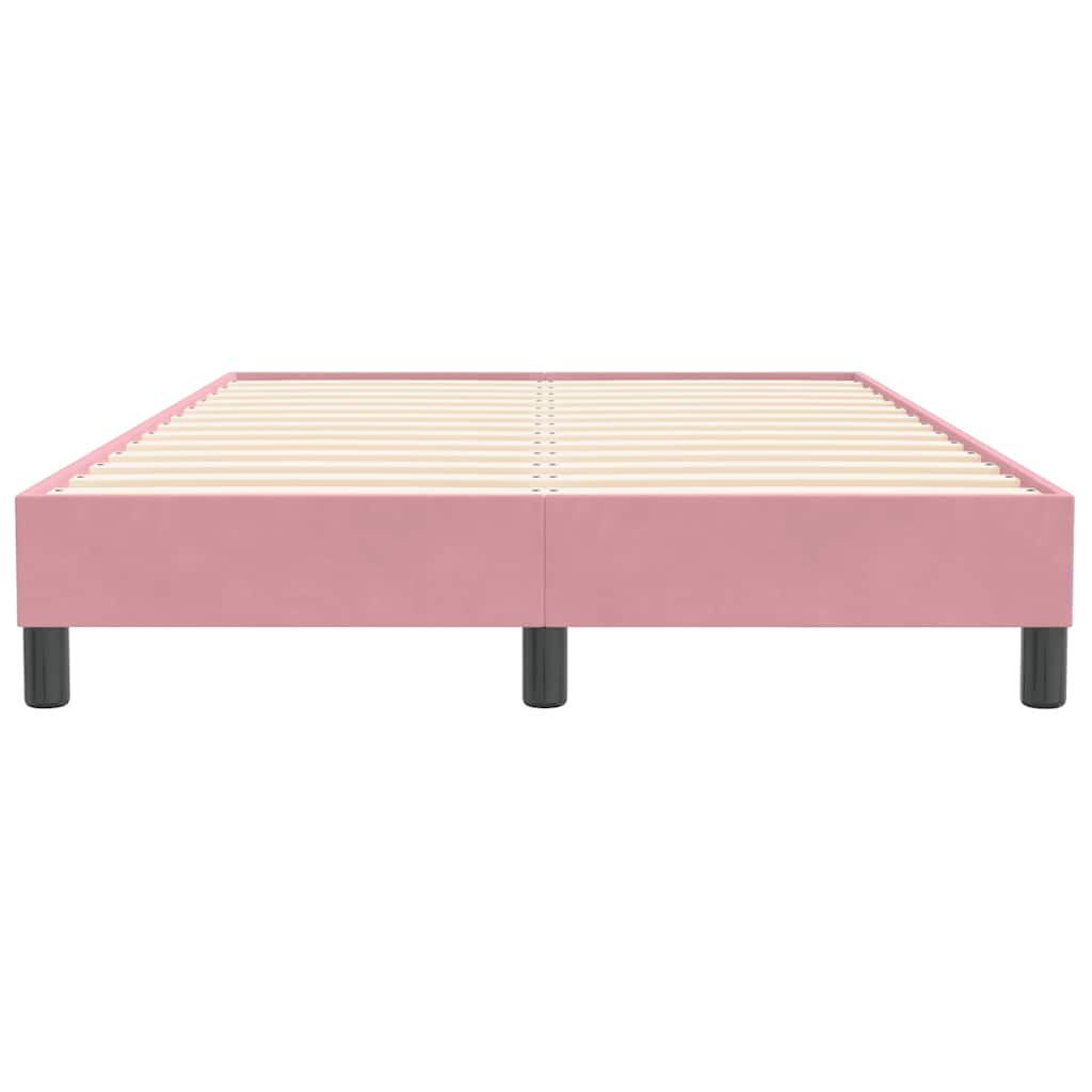 Box Spring krevet bez madraca ružičasti 120x210 cm samt