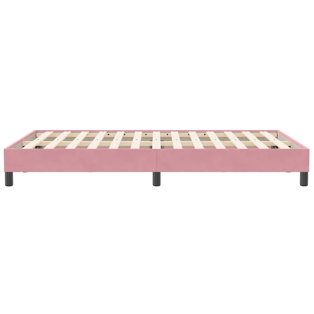 Box Spring krevet bez madraca ružičasti 120x210 cm samt