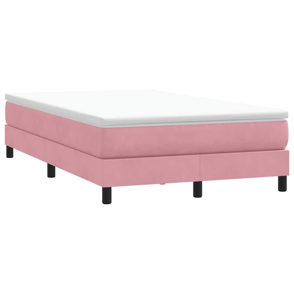 Box Spring krevet bez madraca ružičasti 120x210 cm samt
