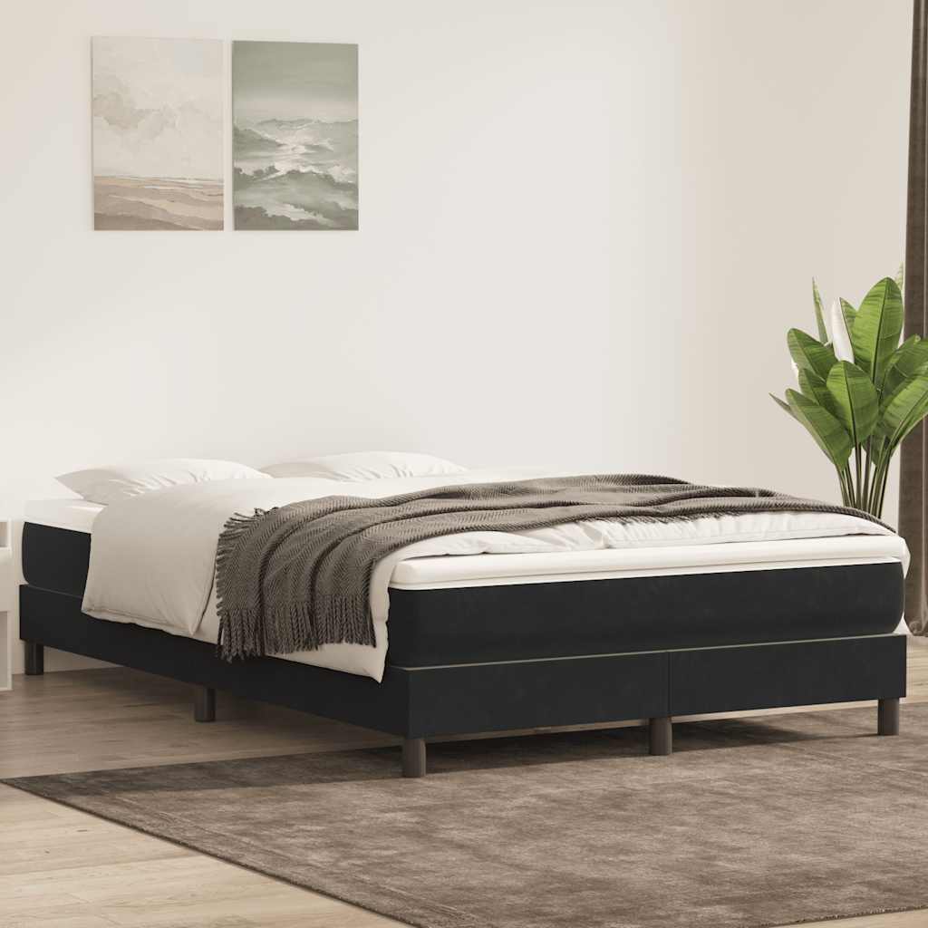Box Spring krevet bez madraca crni 140x210 cm samt