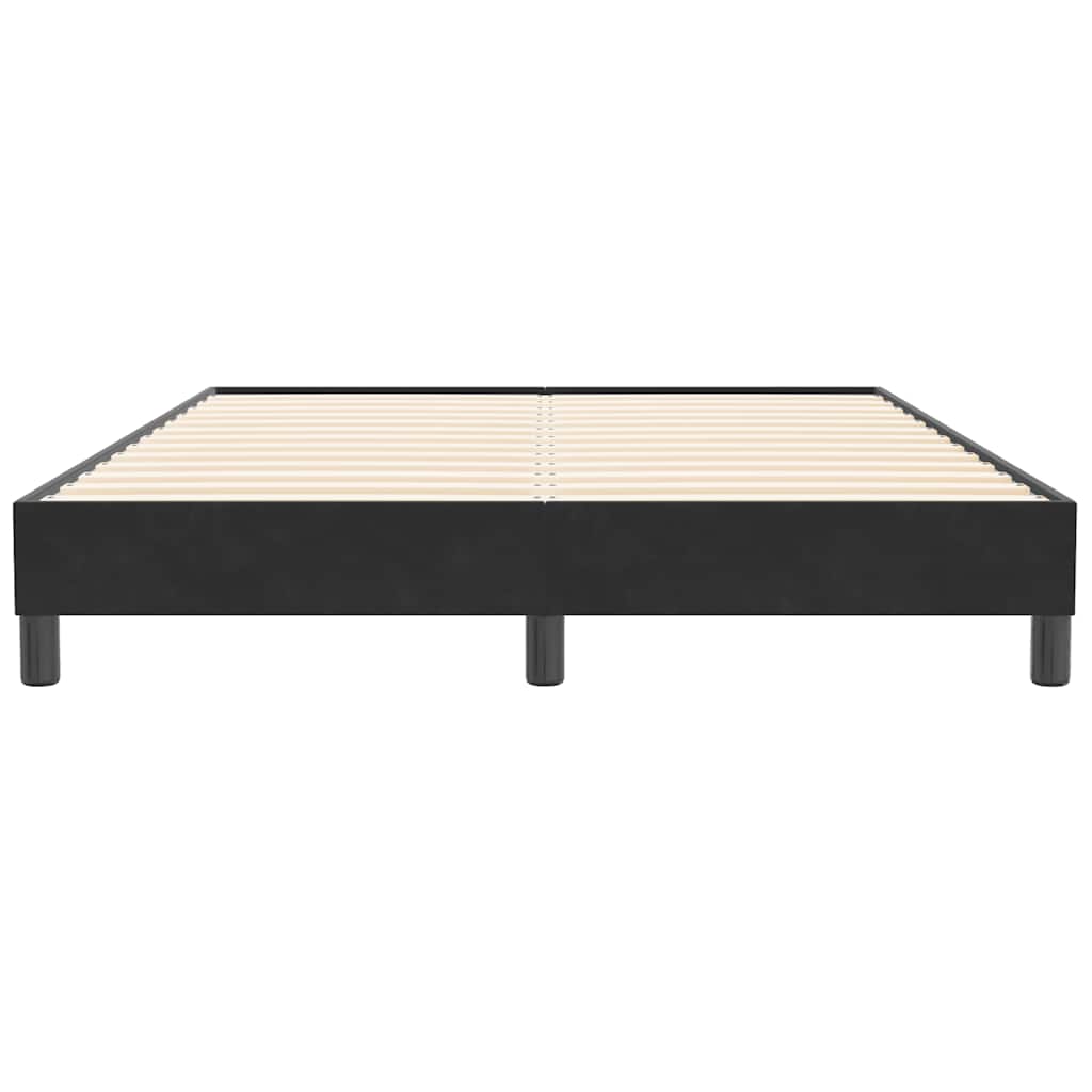 Box Spring krevet bez madraca crni 140x210 cm samt