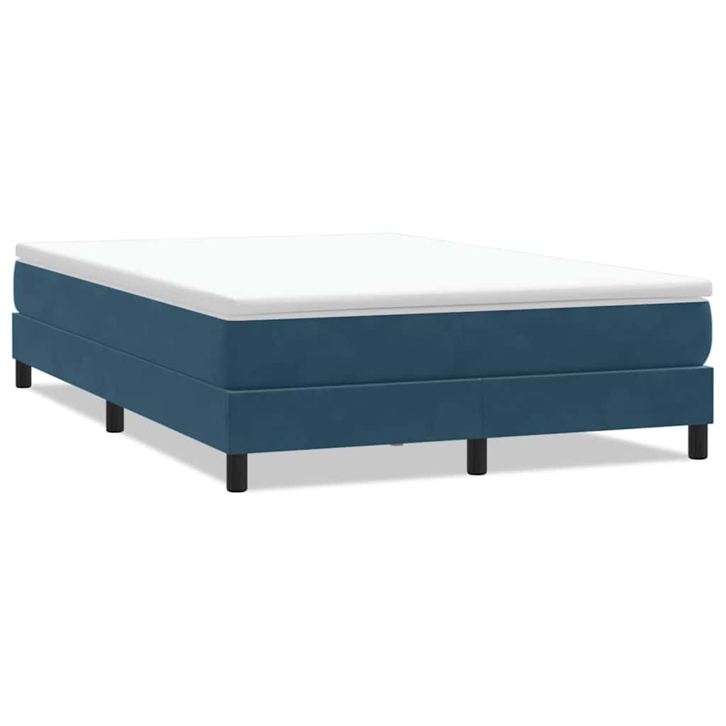 Box Spring krevet bez madraca tamnoplavi 140x210 cm samt