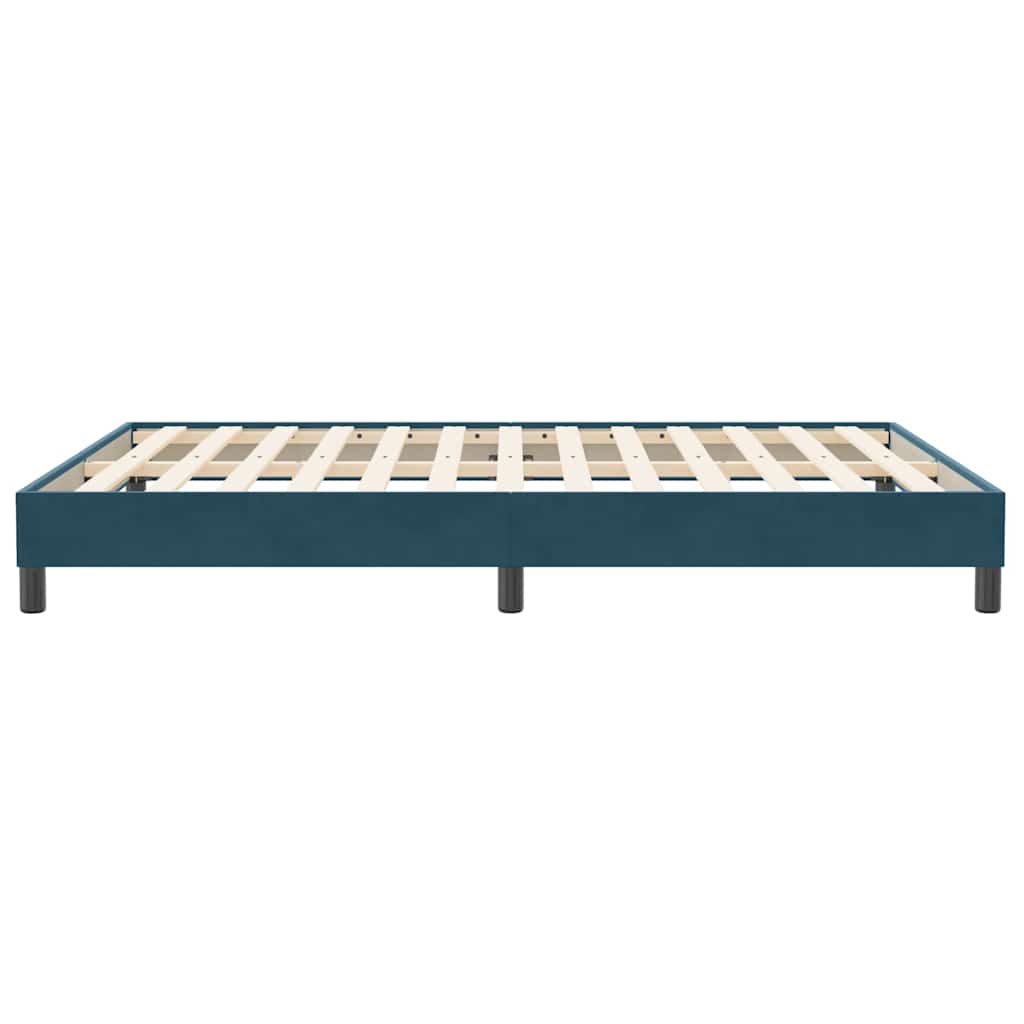 Box Spring krevet bez madraca tamnoplavi 140x210 cm samt