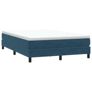 Box Spring krevet bez madraca tamnoplavi 140x210 cm samt