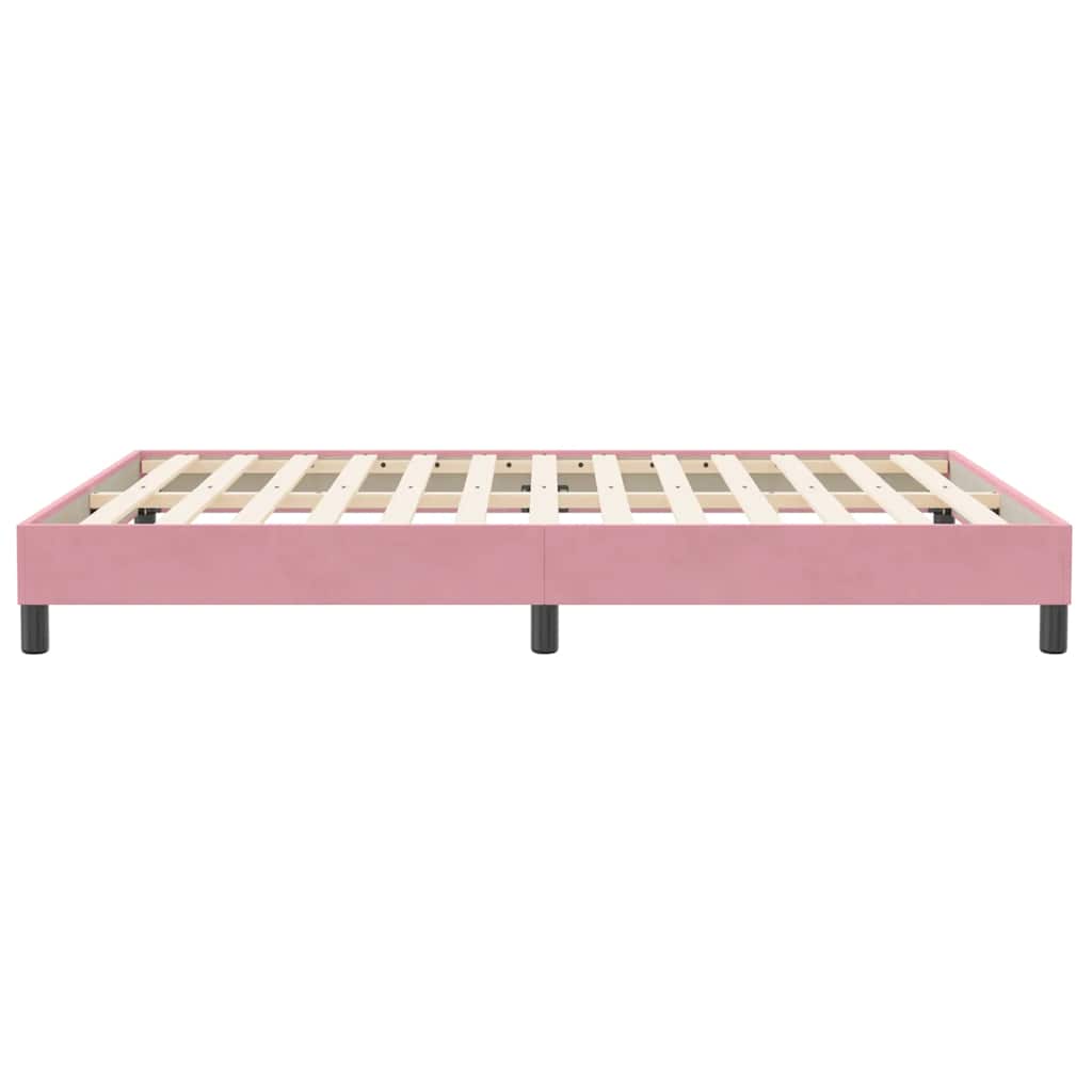 Box Spring krevet bez madraca ružičasti 140x210 cm samt