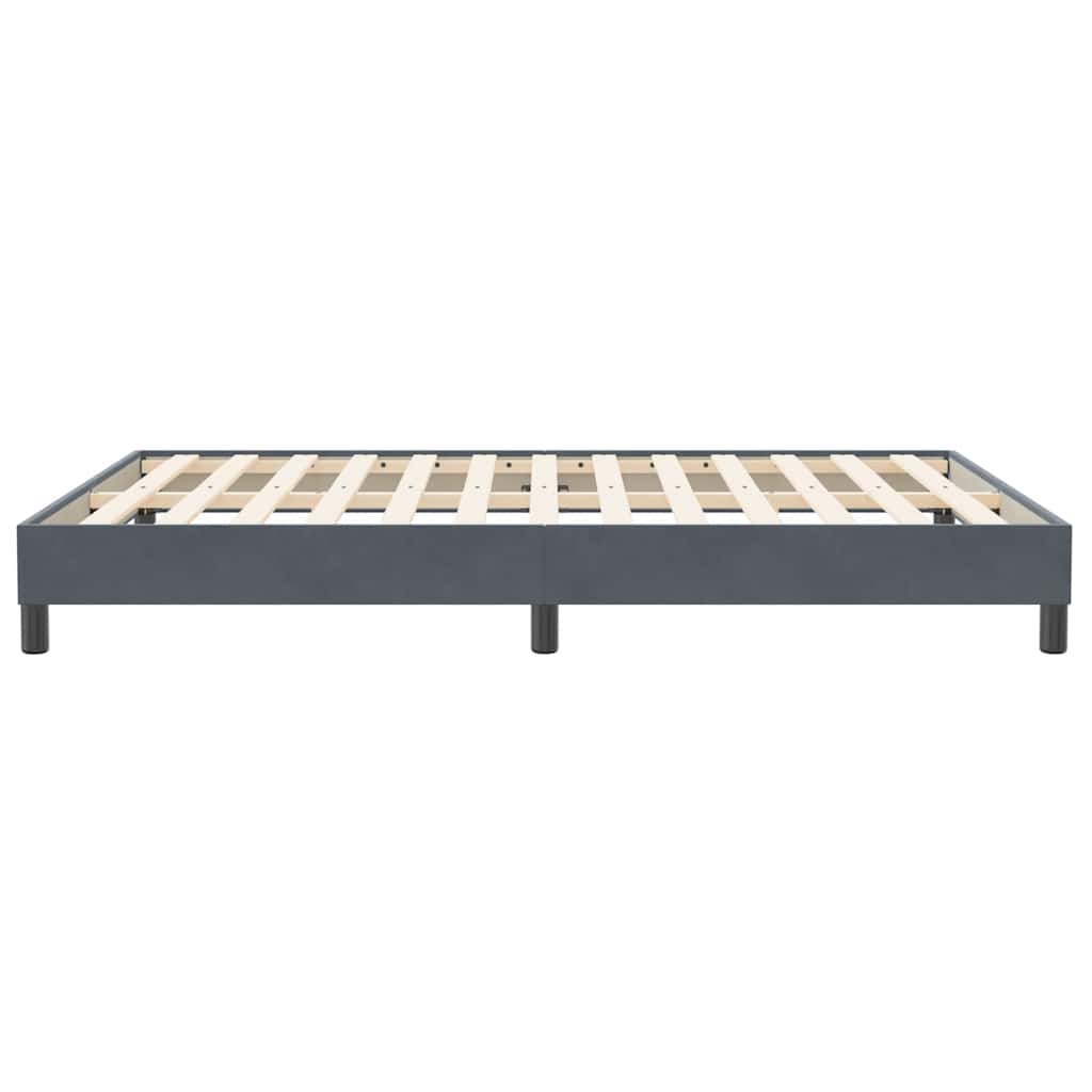 Box Spring krevet bez madraca tamno sivi 160x210 cm samt