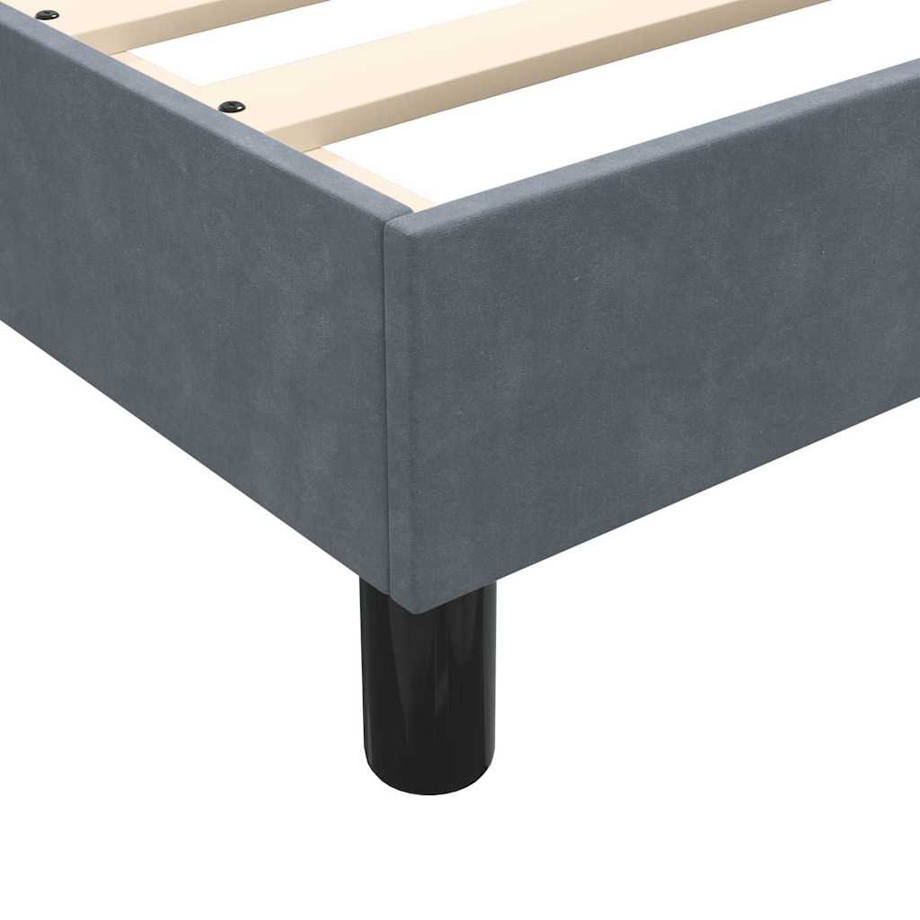 Box Spring krevet bez madraca tamno sivi 160x210 cm samt