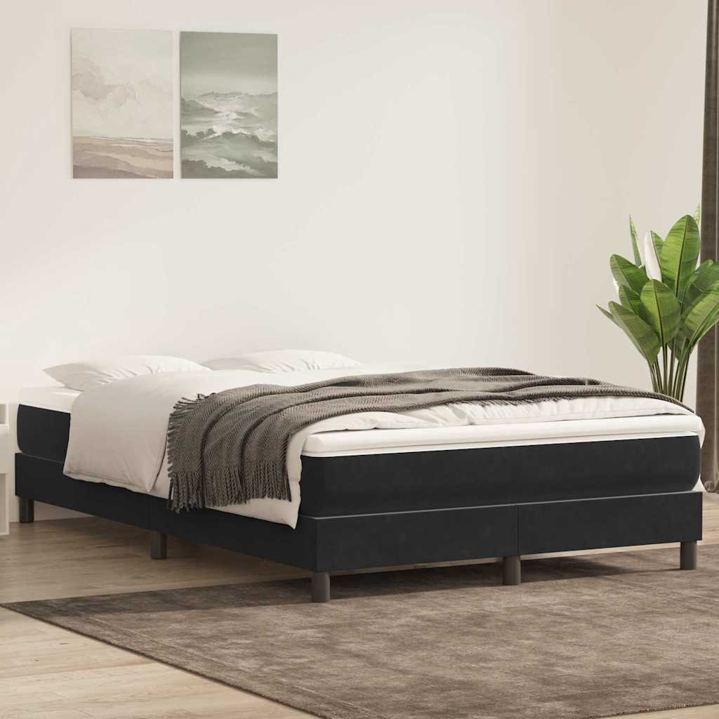 Box Spring krevet bez madraca crni 160x210 cm samt