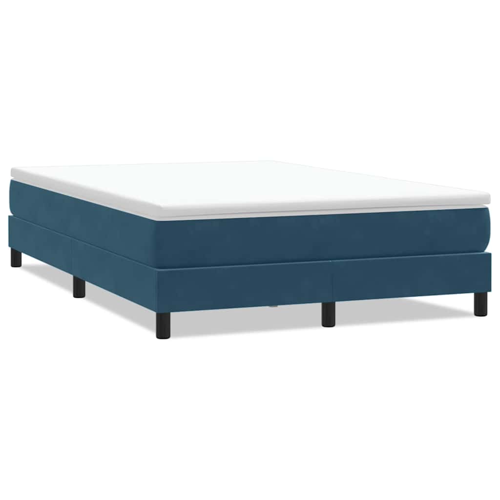 Box Spring krevet bez madraca tamnoplavi 160x210 cm samt
