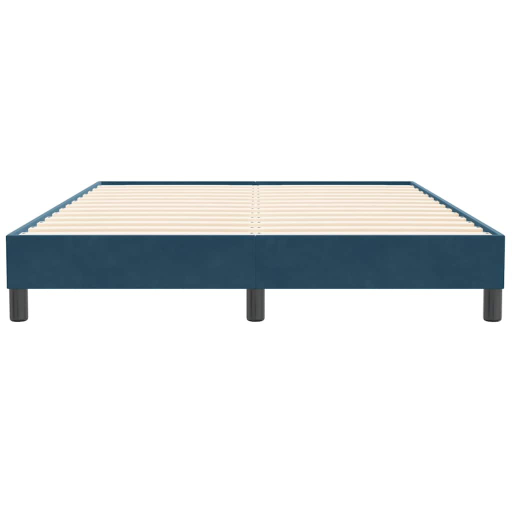 Box Spring krevet bez madraca tamnoplavi 160x210 cm samt