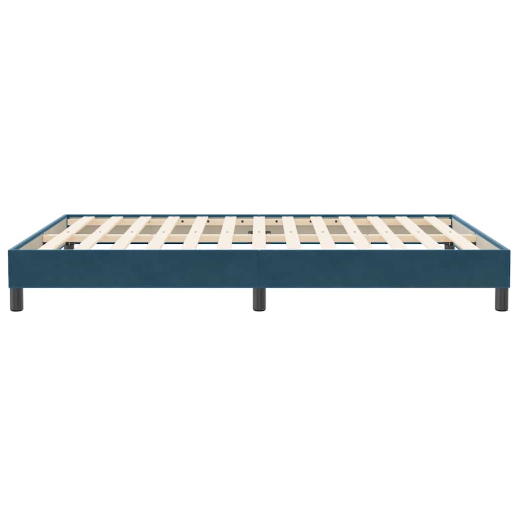 Box Spring krevet bez madraca tamnoplavi 160x210 cm samt