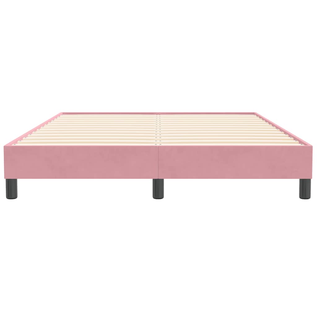 Box Spring krevet bez madraca ružičasti 160x210 cm samt