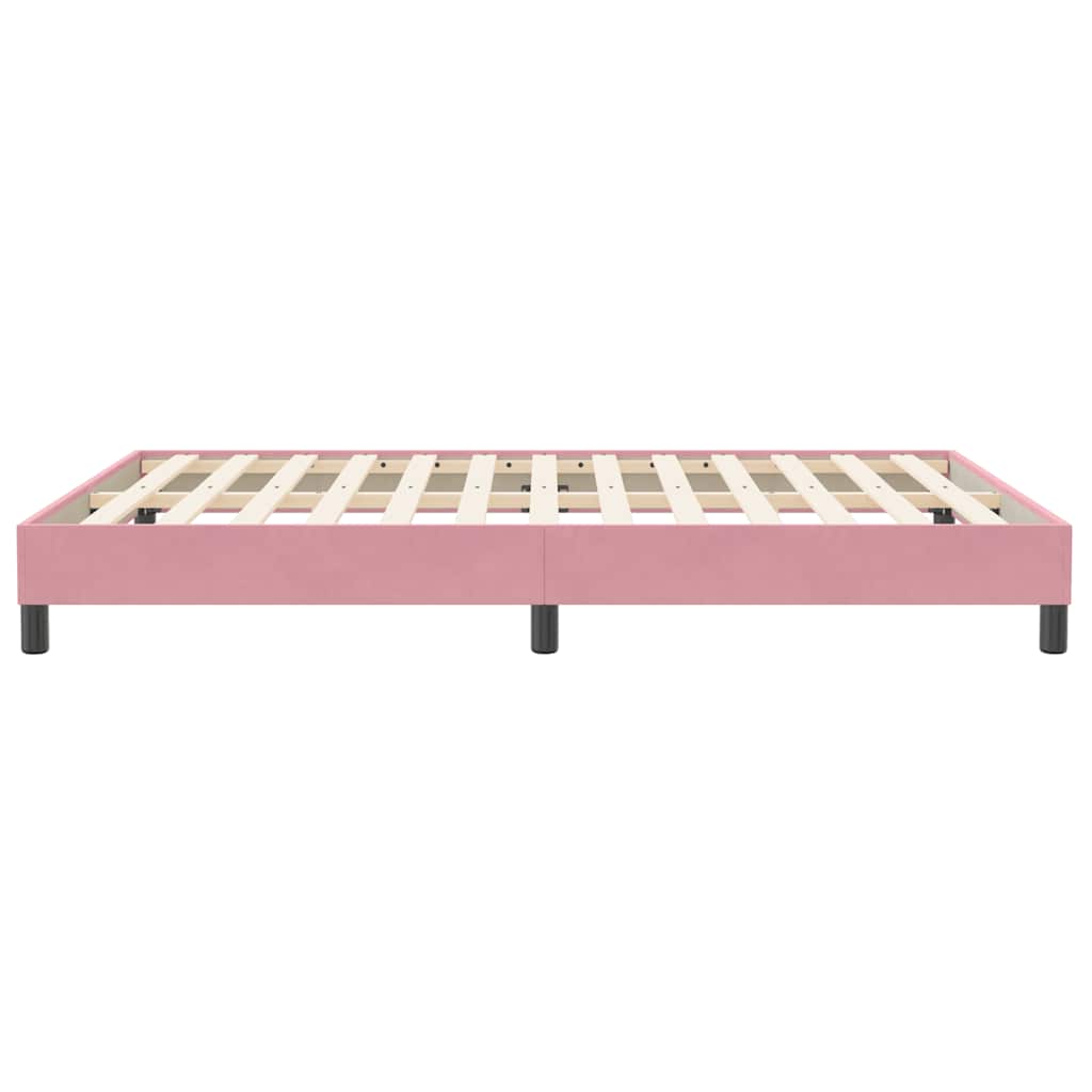 Box Spring krevet bez madraca ružičasti 160x210 cm samt