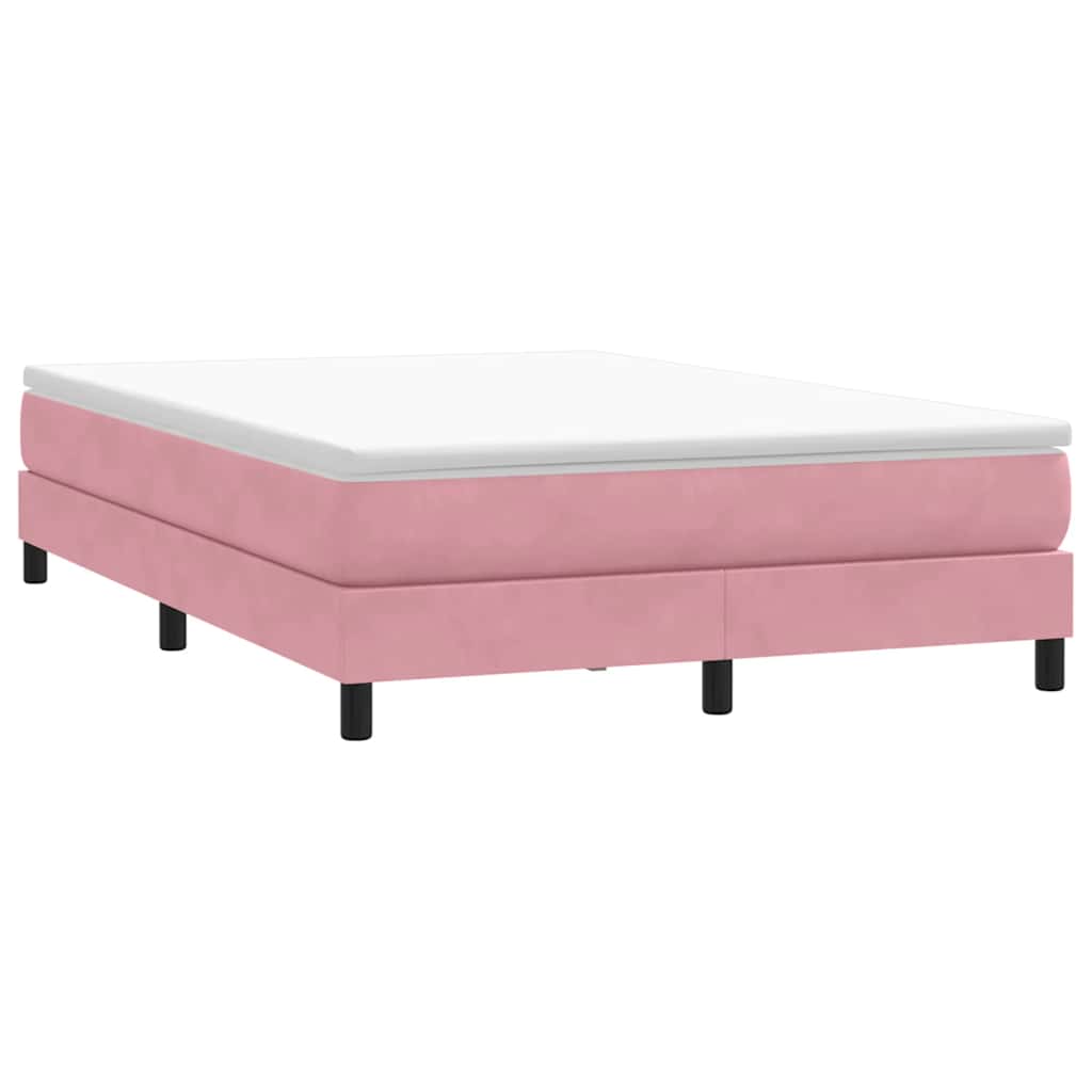 Box Spring krevet bez madraca ružičasti 160x210 cm samt