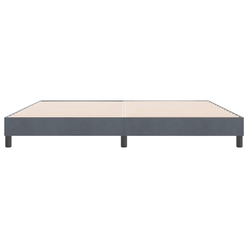 Box Spring krevet bez madraca tamno sivi 180x210 cm samt