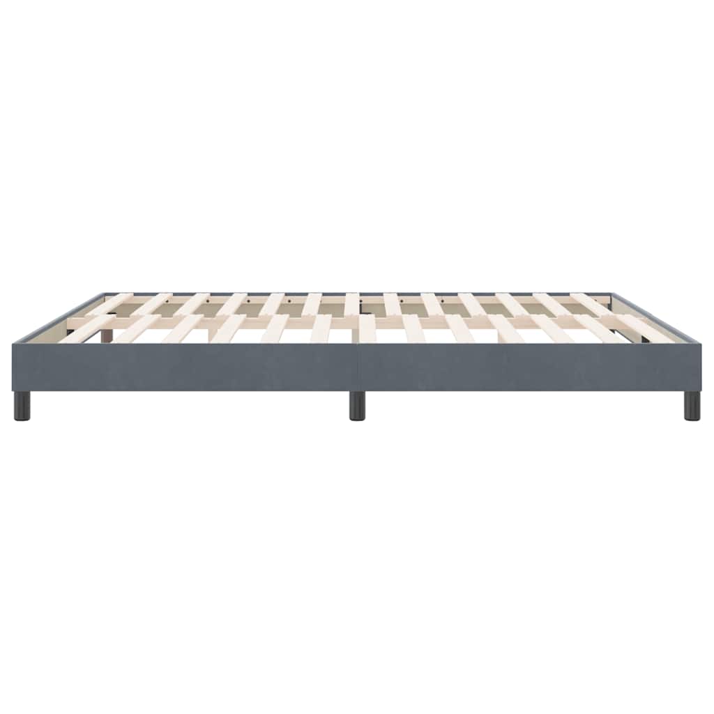 Box Spring krevet bez madraca tamno sivi 180x210 cm samt