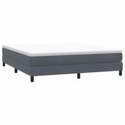 Box Spring krevet bez madraca tamno sivi 180x210 cm samt