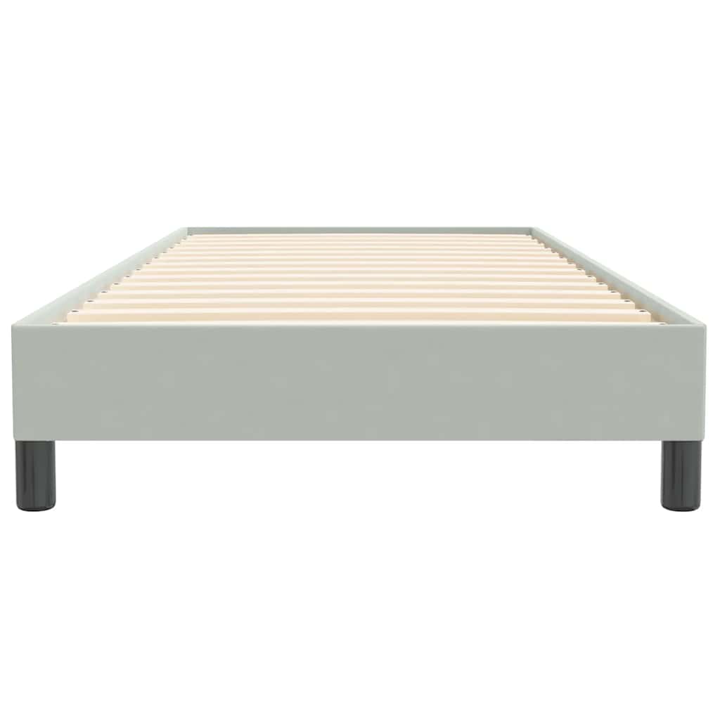 Box Spring krevet bez madracem svijetlo sivi 80x220 cm samt