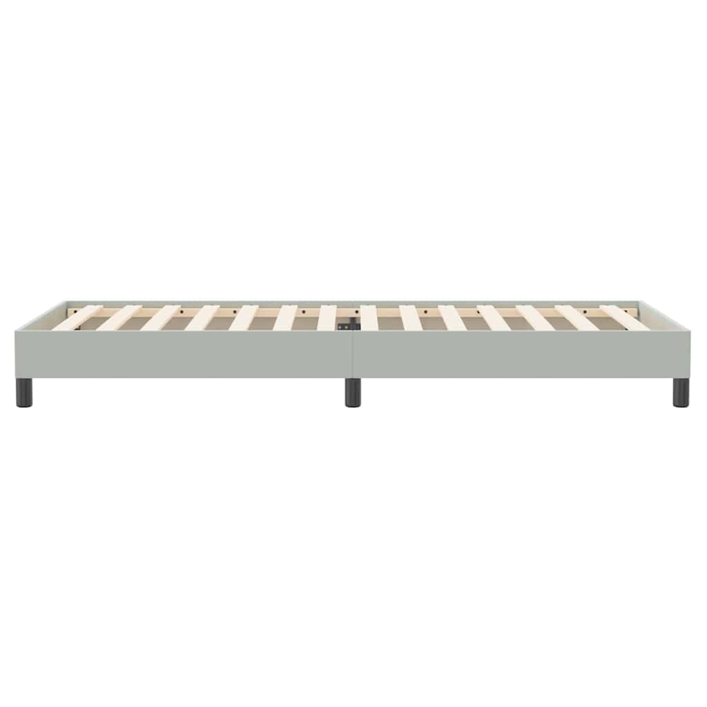 Box Spring krevet bez madracem svijetlo sivi 80x220 cm samt