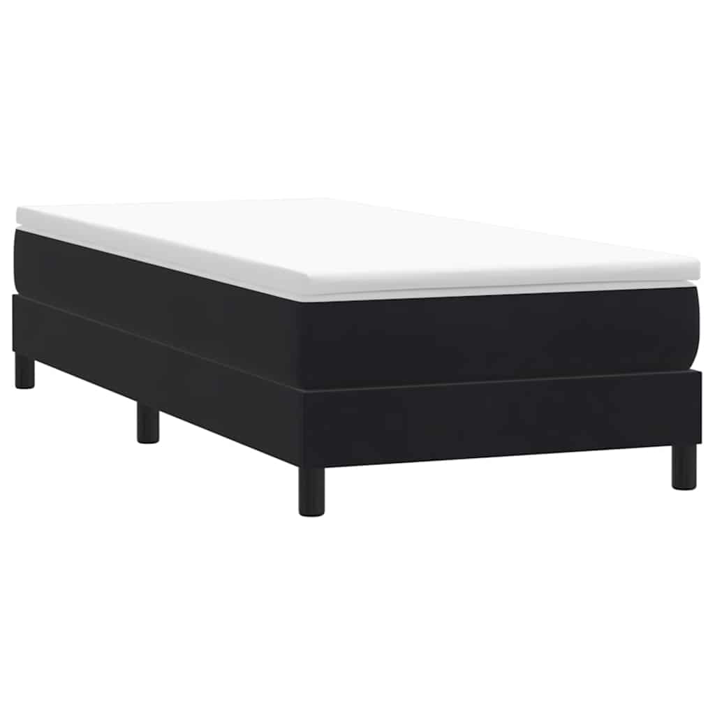 Box spring krevet bez madracem crni 80 x 220 cm baršunasti