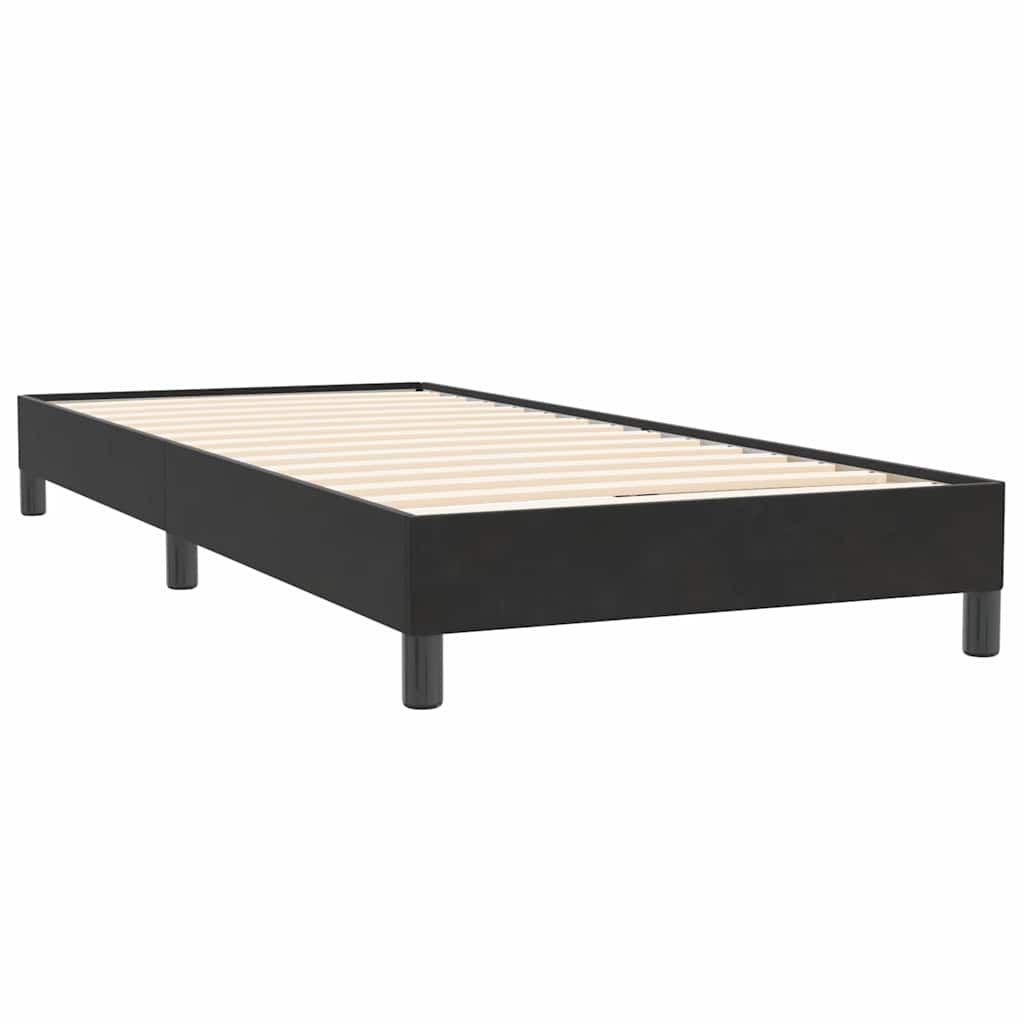 Box spring krevet bez madracem crni 80 x 220 cm baršunasti