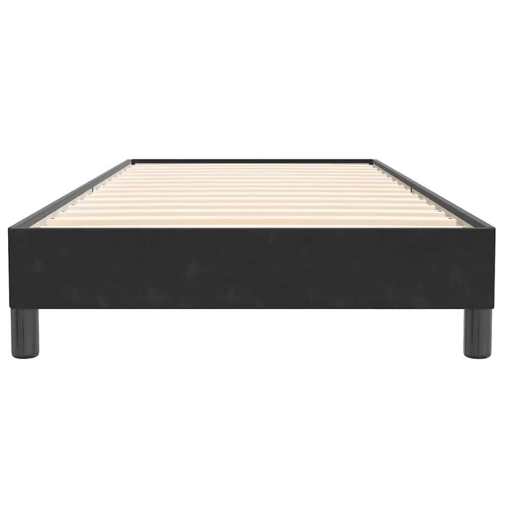 Box spring krevet bez madracem crni 80 x 220 cm baršunasti