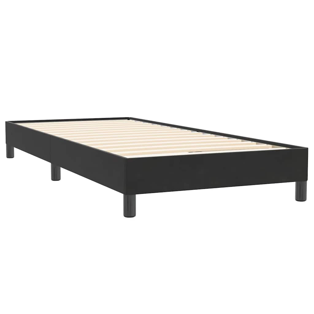 Box spring krevet bez madracem crni 80 x 220 cm baršunasti