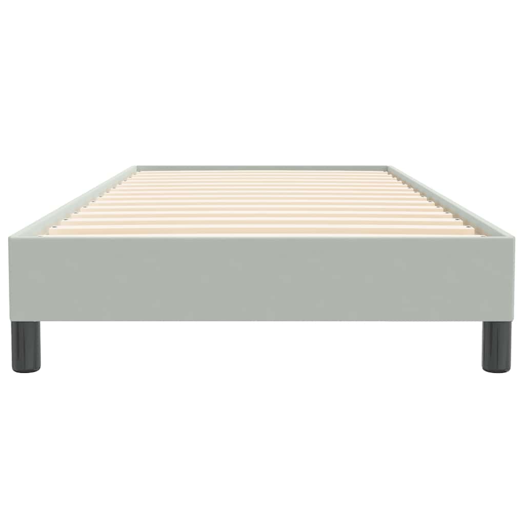 Box Spring krevet bez madracem svijetlo sivi 90x220 cm baršun