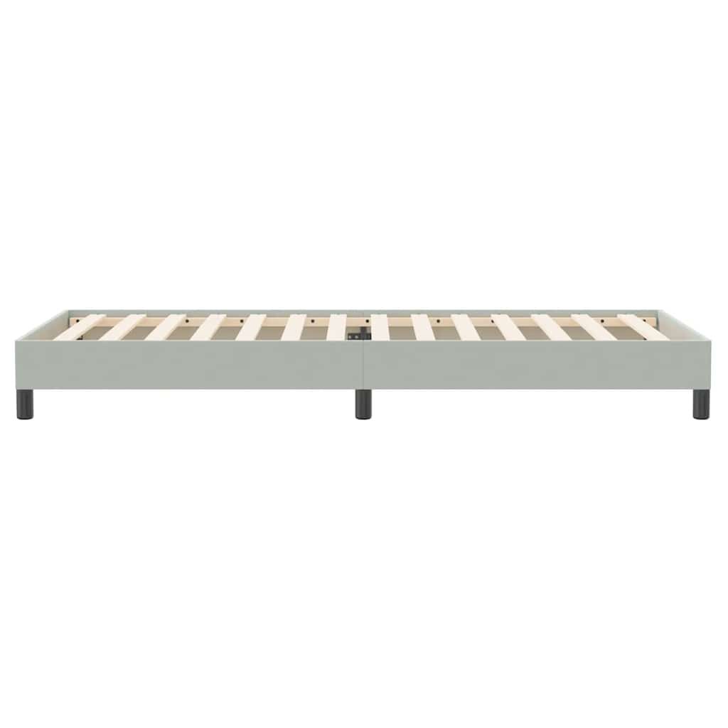 Box Spring krevet bez madracem svijetlo sivi 90x220 cm baršun
