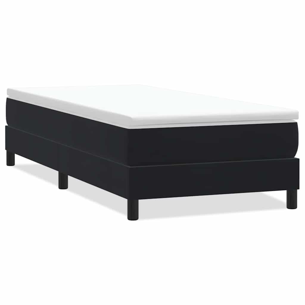 Box spring krevet bez madracem crni 90x220 cm baršunasti