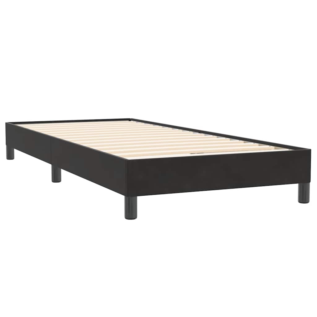 Box spring krevet bez madracem crni 90x220 cm baršunasti
