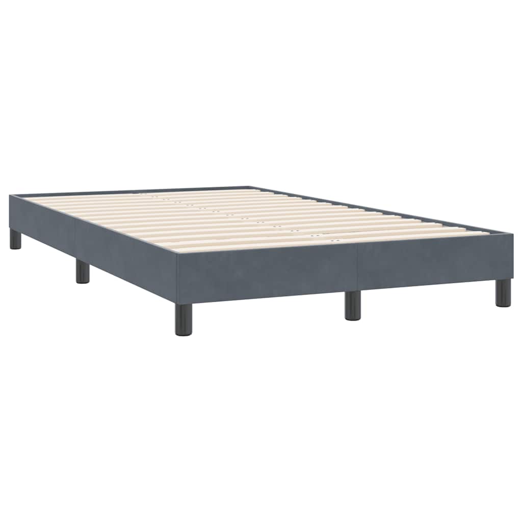 Box Spring krevet bez madracem tamno sivi 120x220 cm baršun