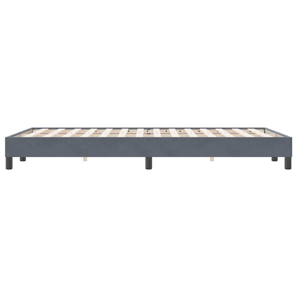Box Spring krevet bez madracem tamno sivi 120x220 cm baršun