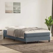 Box Spring krevet bez madracem tamno sivi 120x220 cm baršun
