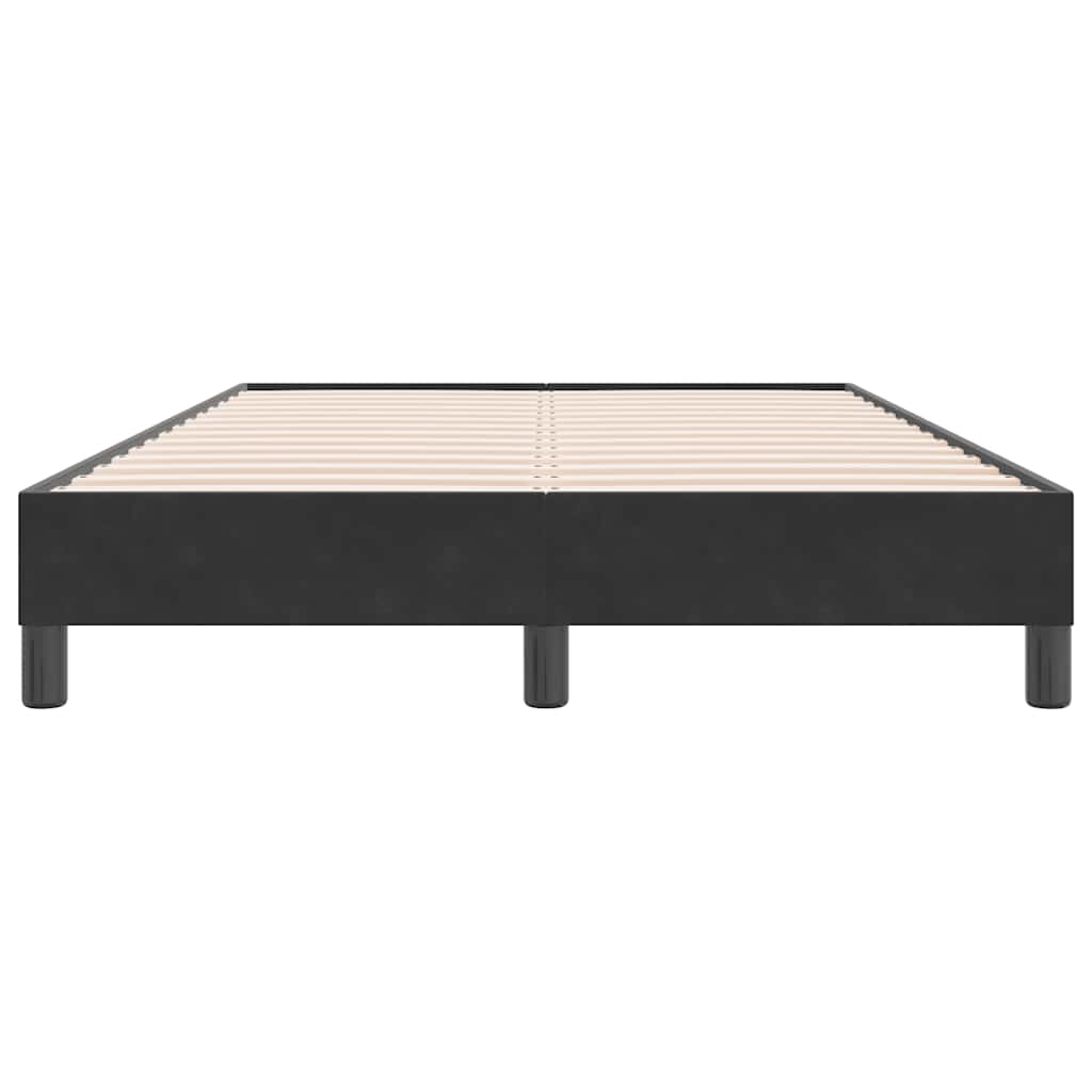 Box Spring krevet bez madracem crni 120x220 cm samt