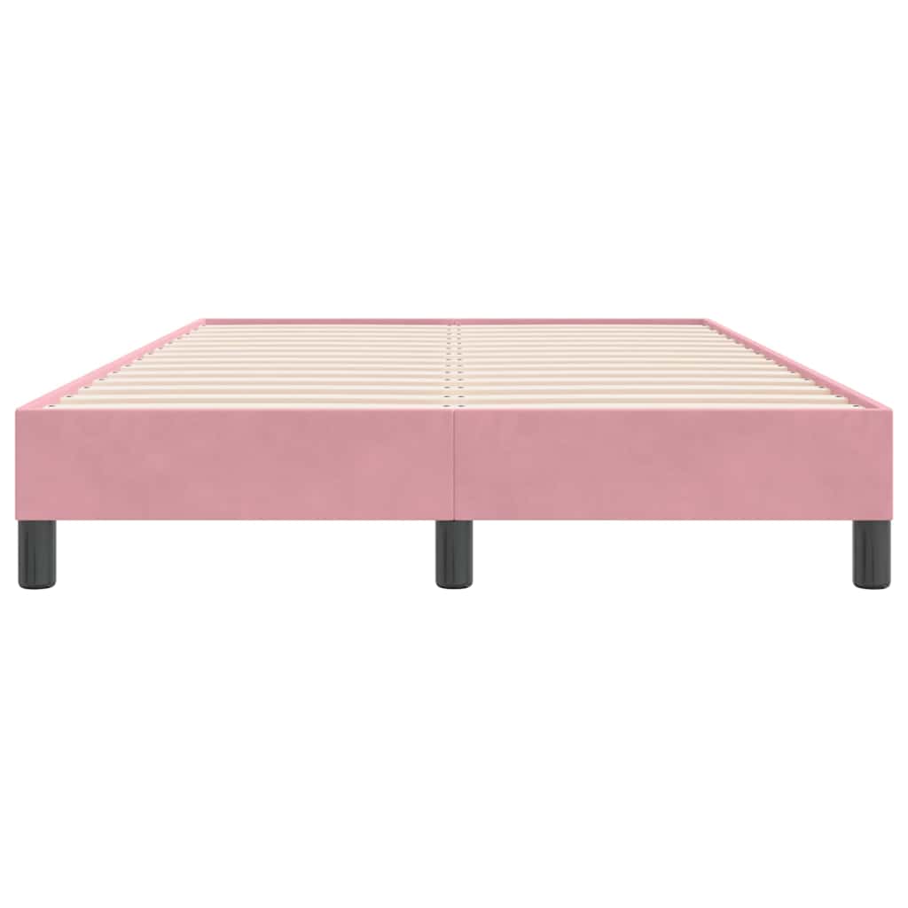 Box Spring krevet bez madracem ružičasti 120x220 cm samt