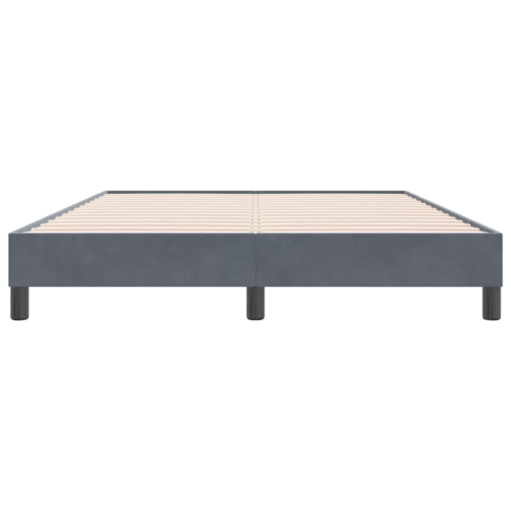 Box Spring krevet bez madracem tamno sivi 140x220 cm samt