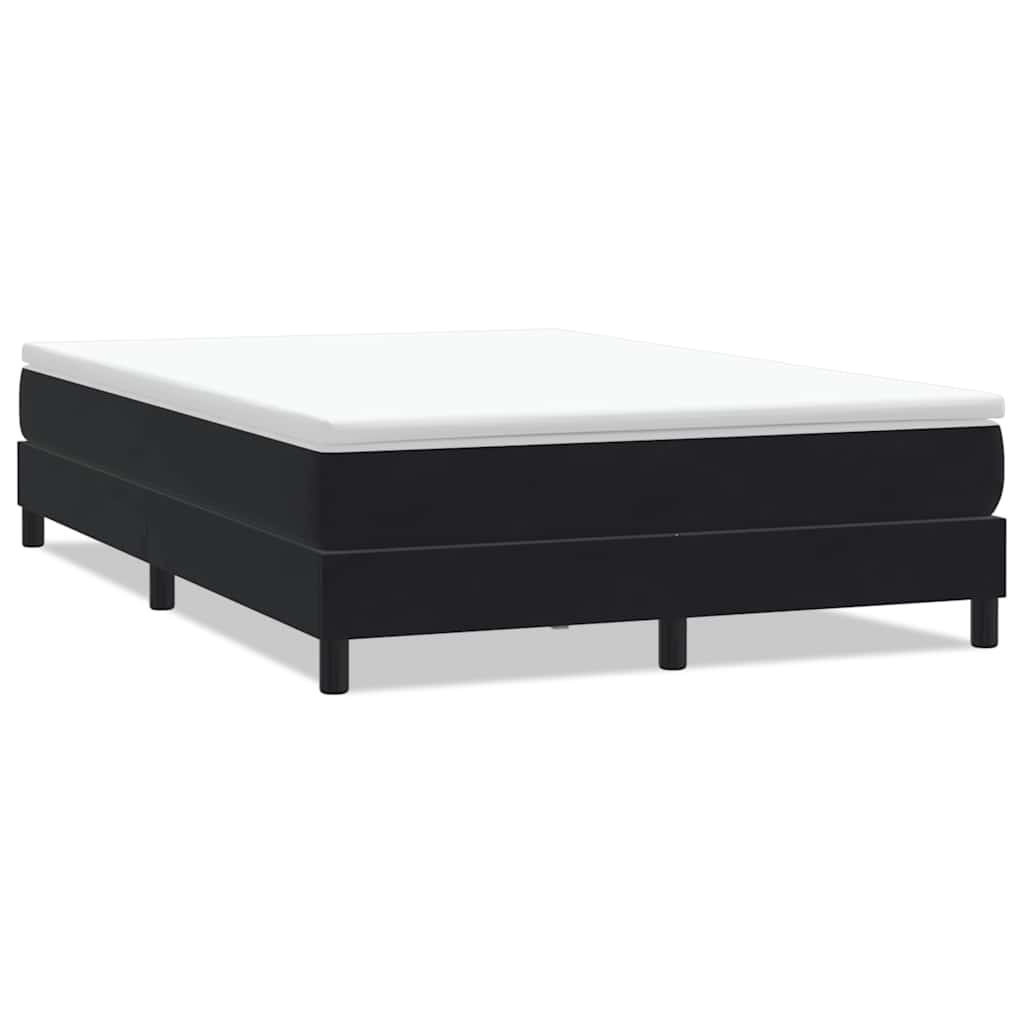 Box Spring krevet bez madracem crni 140x220 cm samt